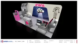 10x20 Inline booth design by Exhibit-Rentals